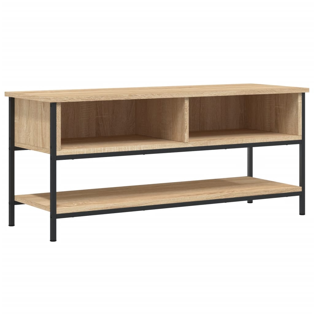 Tv-meubel 100x35x45 cm bewerkt hout sonoma eikenkleurig