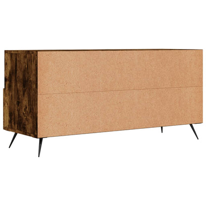 Tv-meubel 102x36x50 cm bewerkt hout gerookt eikenkleurig