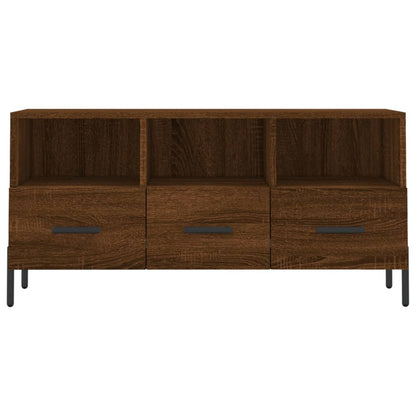 Tv-meubel 102x36x50 cm bewerkt hout bruin eikenkleur