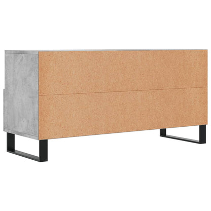 Tv-meubel 102x36x50 cm bewerkt hout betongrijs