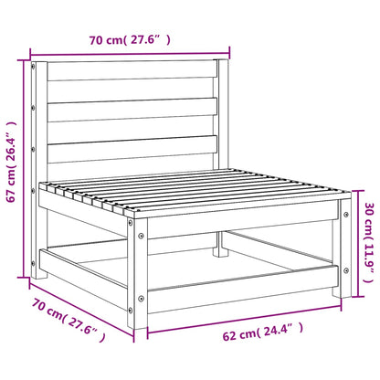 Tuinbank zonder armleuningen 70x70x67 cm massief douglashout