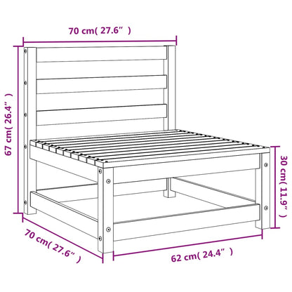 Tuinbank zonder armleuning 70x70x67 cm geïmpregneerd grenenhout