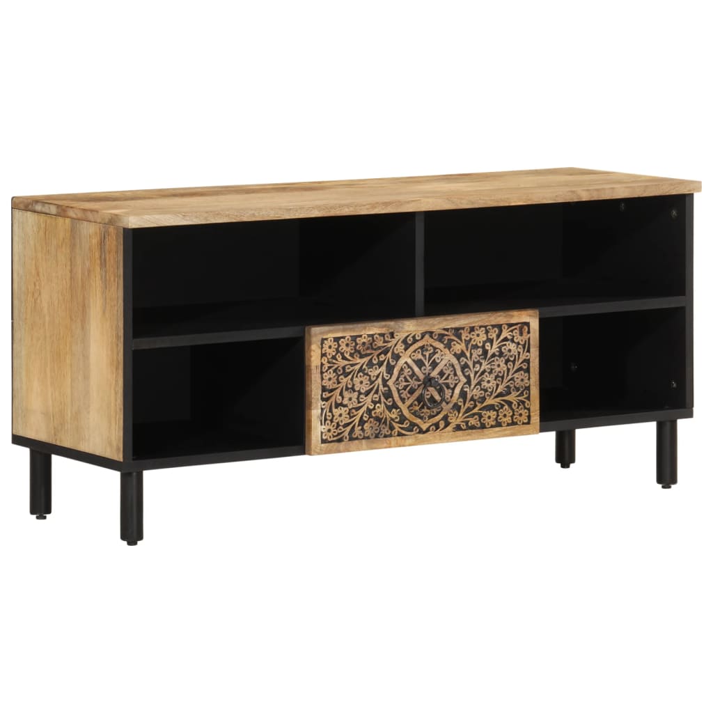 Tv-meubel 100x33x46 cm massief mangohout