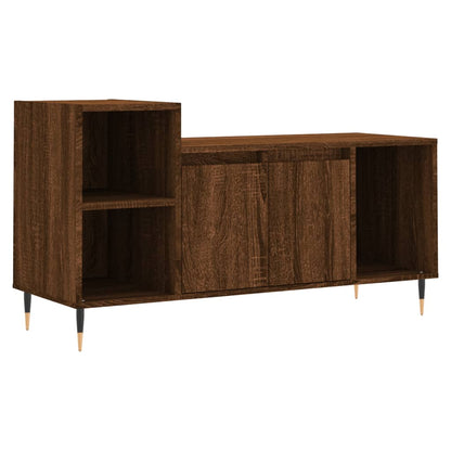 Tv-meubel 100x35x55 cm bewerkt hout bruin eikenkleur