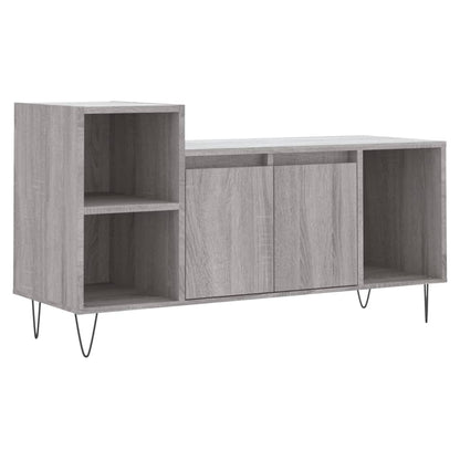 Tv-meubel 100x35x55 cm bewerkt hout grijs sonoma eikenkleurig