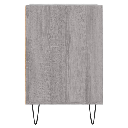 Tv-meubel 100x35x55 cm bewerkt hout grijs sonoma eikenkleurig