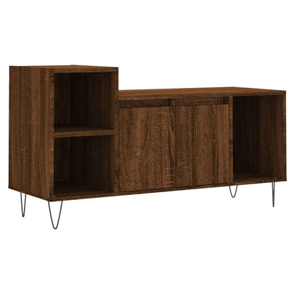 Tv-meubel 100x35x55 cm bewerkt hout bruin eikenkleur