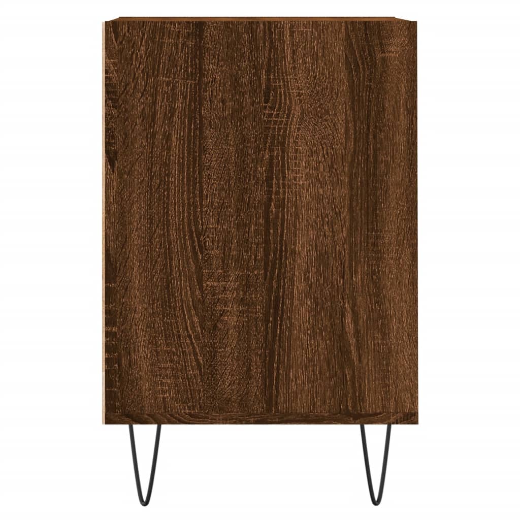 Tv-meubel 100x35x55 cm bewerkt hout bruin eikenkleur