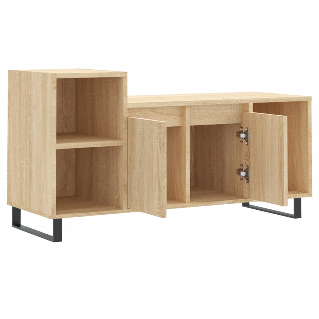 Tv-meubel 100x35x55 cm bewerkt hout sonoma eikenkleurig