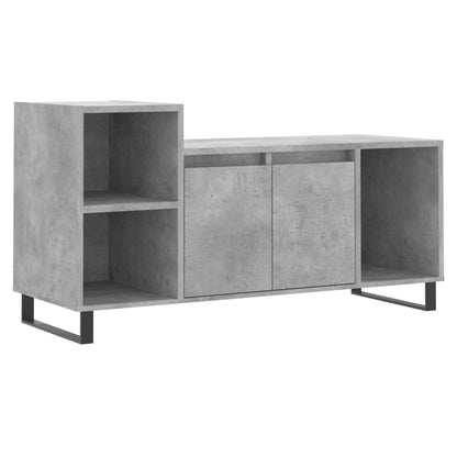 Tv-meubel 100x35x55 cm bewerkt hout betongrijs