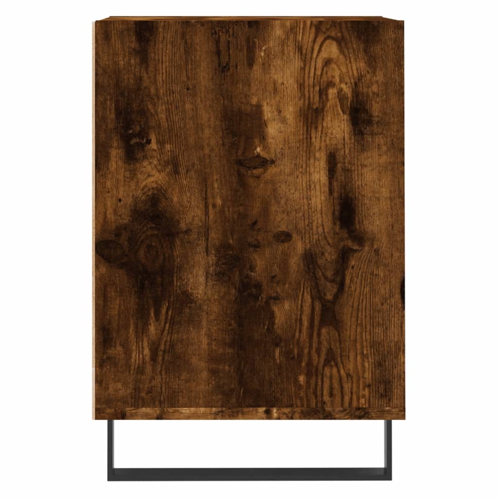 Tv-meubel 100x35x55 cm bewerkt hout gerookt eikenkleurig