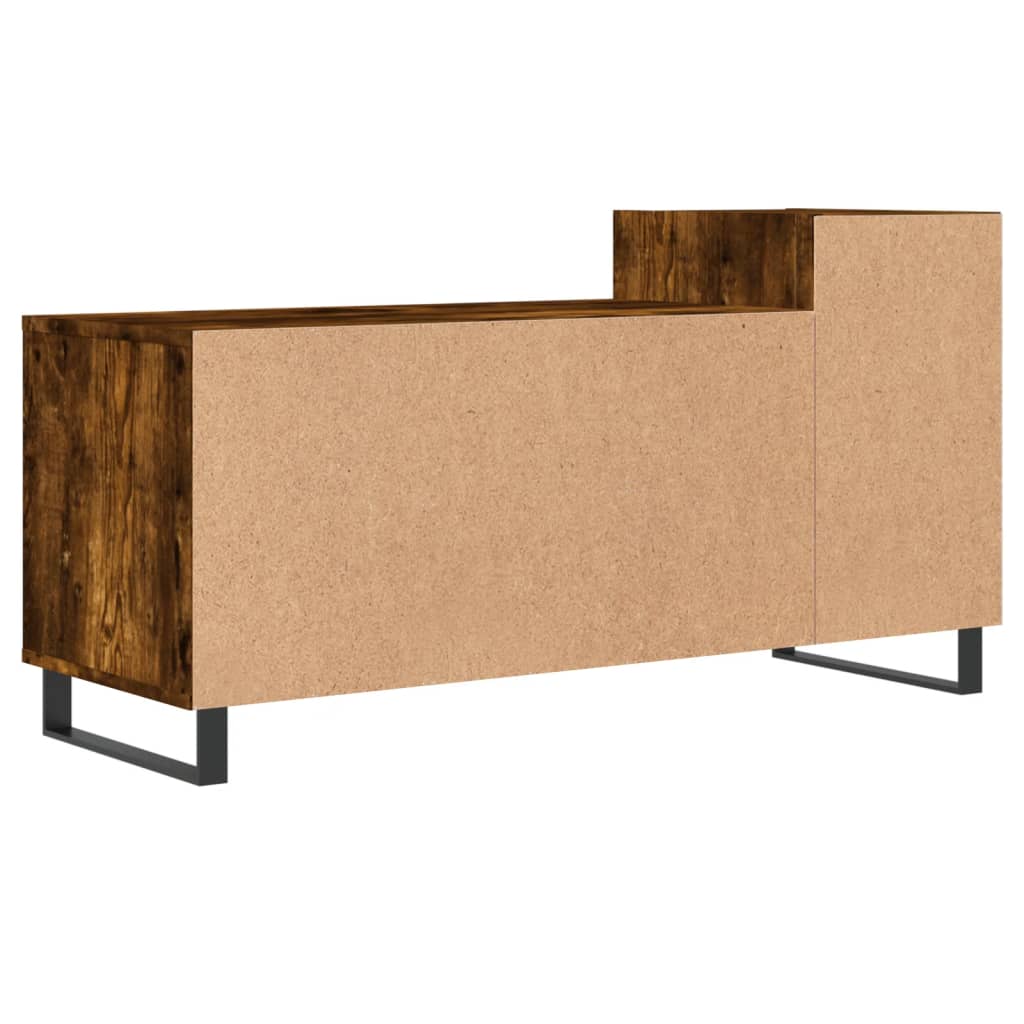 Tv-meubel 100x35x55 cm bewerkt hout gerookt eikenkleurig