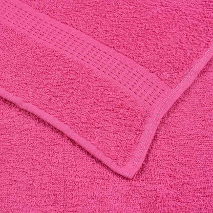 12-delige Handdoekenset 360 g/m² 100% katoen roze