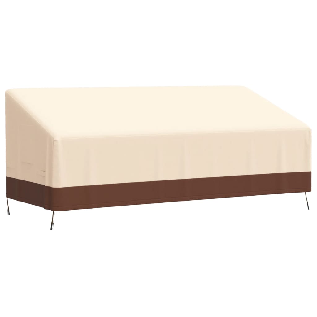 Tuinhoes 3-zitsbank 600D 204x86x48/73 cm oxford beige