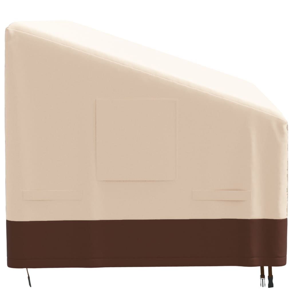 Tuinhoes 3-zitsbank 600D 204x86x48/73 cm oxford beige