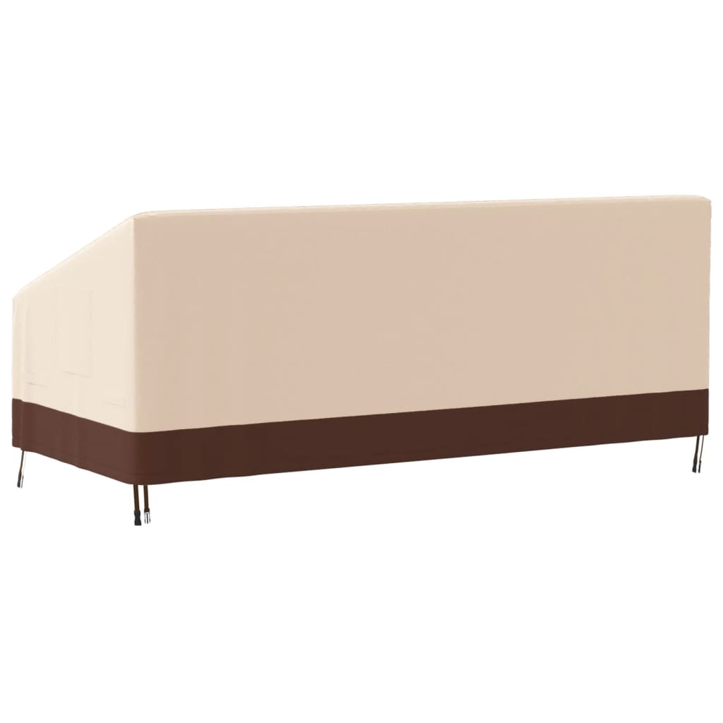 Tuinhoes 3-zitsbank 600D 204x86x48/73 cm oxford beige