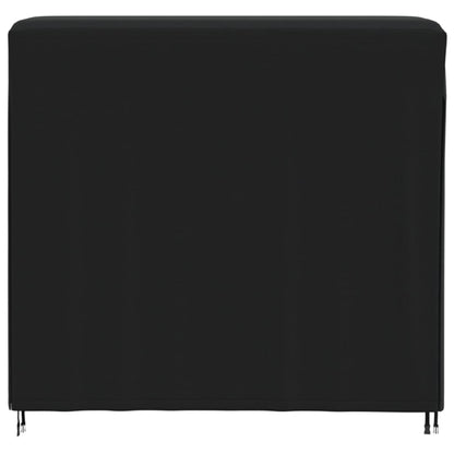 Hoes voor haardhoutrek 122x61x106 cm 420D oxford zwart