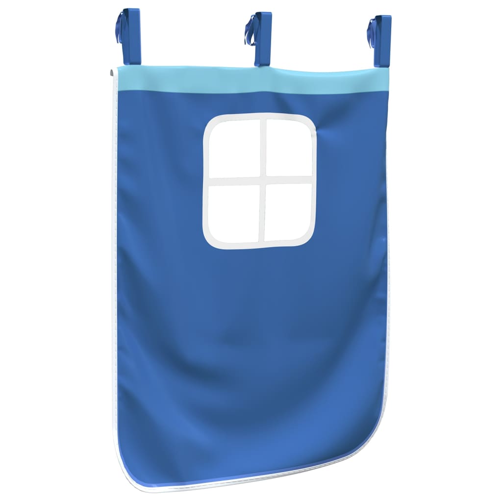 Gordijnen voor hoogslaper met toren polyester blauw