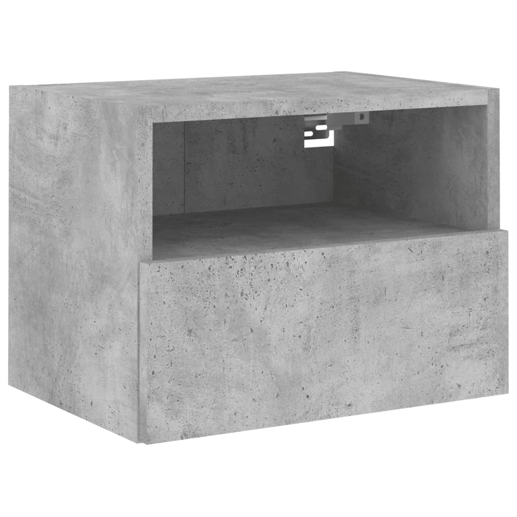 Tv-wandmeubel 40x30x30 cm bewerkt hout betongrijs