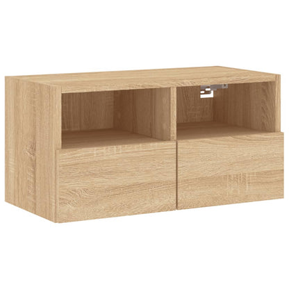 Tv-wandmeubel 60x30x30 cm bewerkt hout sonoma eikenkleurig