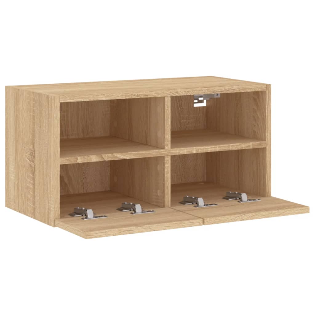 Tv-wandmeubel 60x30x30 cm bewerkt hout sonoma eikenkleurig