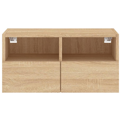 Tv-wandmeubel 60x30x30 cm bewerkt hout sonoma eikenkleurig