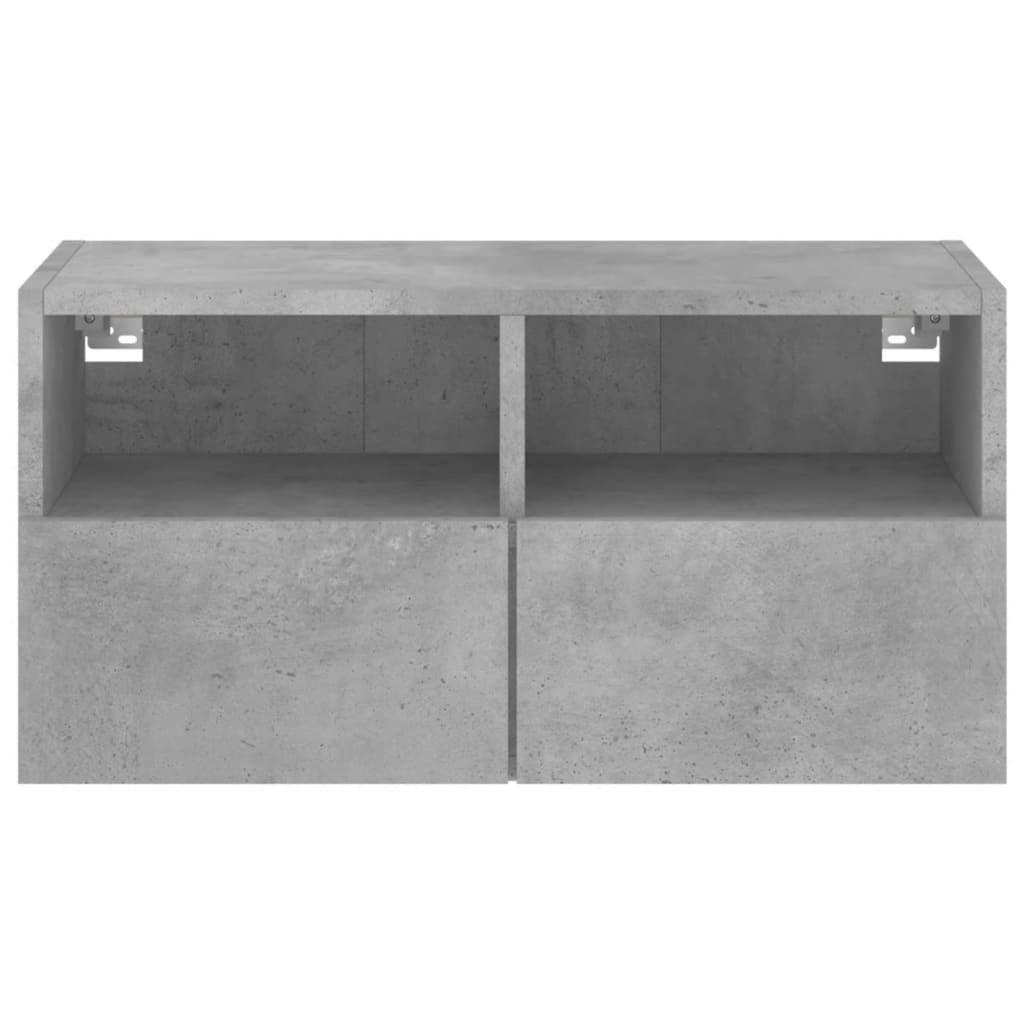 Tv-wandmeubel 60x30x30 cm bewerkt hout betongrijs