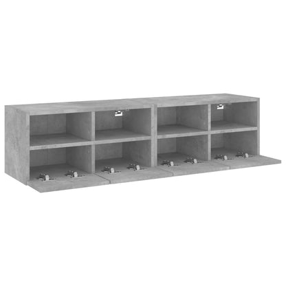 Tv-wandmeubels 2 st 60x30x30 cm bewerkt hout betongrijs