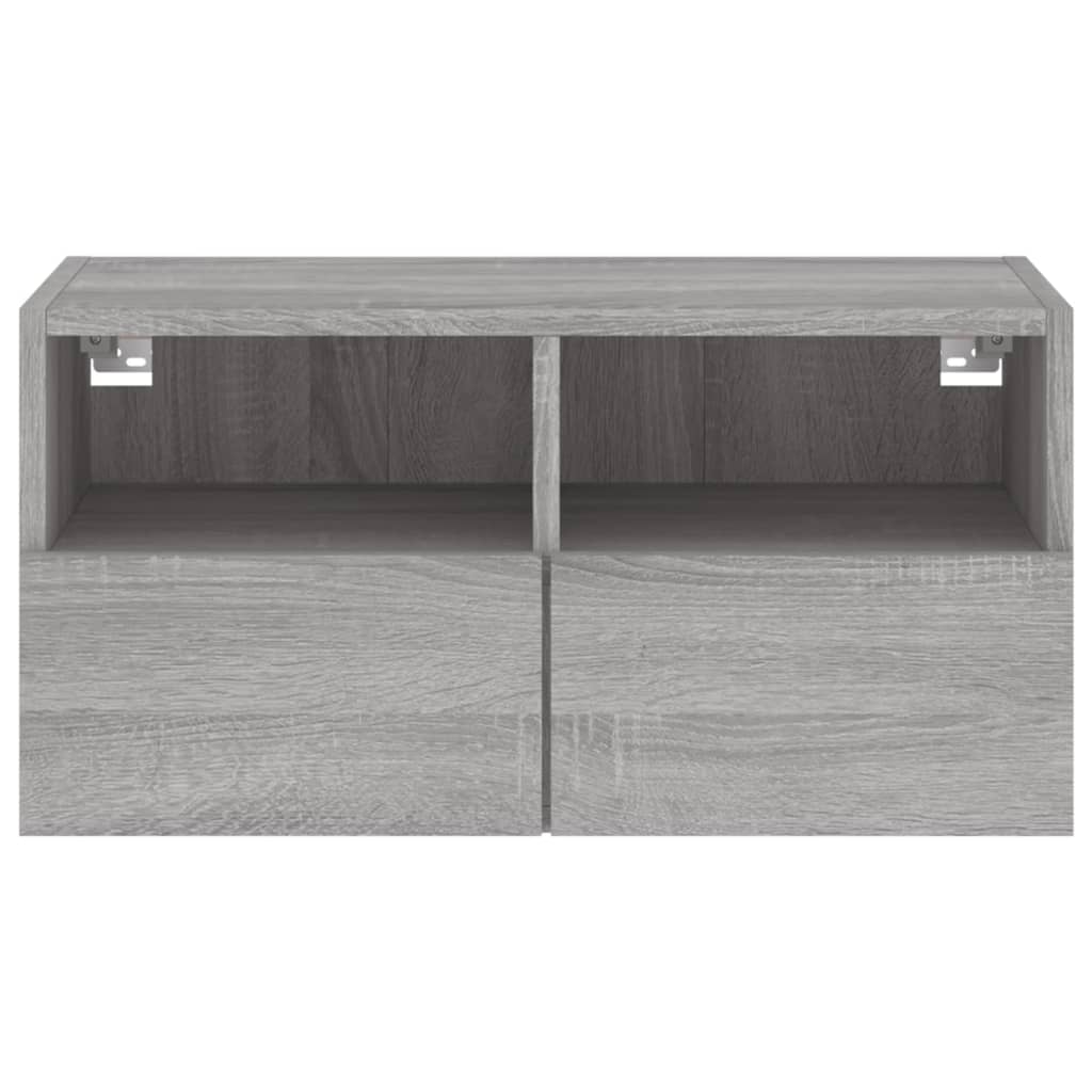 Tv-wandmeubel 60x30x30 cm bewerkt hout grijs sonoma eikenkleur