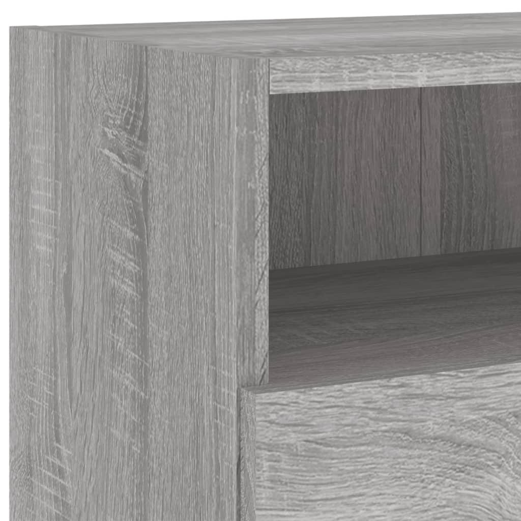 Tv-wandmeubel 100x30x30 cm bewerkt hout grijs sonoma