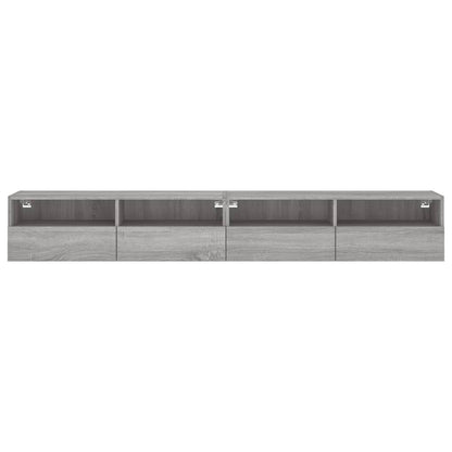 Tv-wandmeubels 2 st 100x30x30 cm hout grijs sonoma