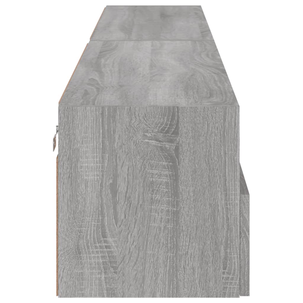 Tv-wandmeubels 2 st 100x30x30 cm hout grijs sonoma