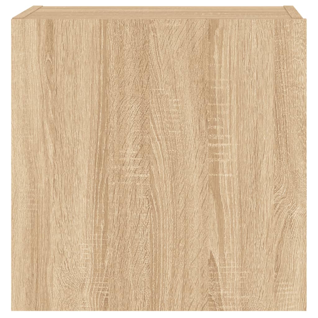 Tv-wandmeubel 40,5x30x40 cm bewerkt hout sonoma eikenkleurig