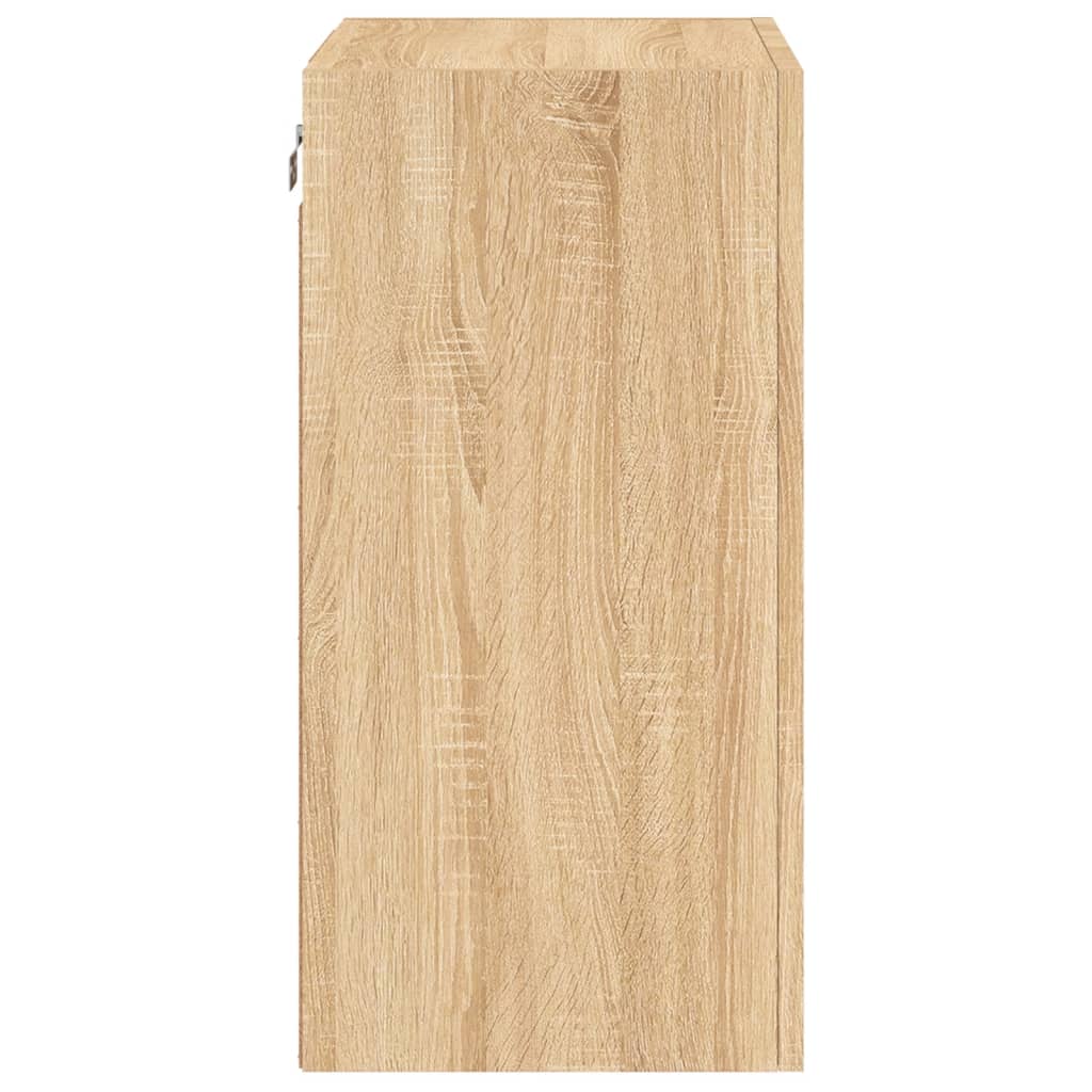 Tv-wandmeubel 40,5x30x60 cm bewerkt hout sonoma eikenkleurig