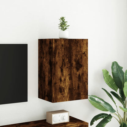 Tv-wandmeubel 40,5x30x60 cm bewerkt hout gerookt eikenkleurig