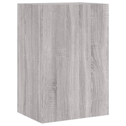 Tv-wandmeubels 2 st 40,5x30x60 cm hout grijs sonoma