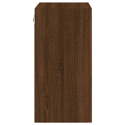 Tv-wandmeubel 40,5x30x60 cm bewerkt hout bruin eikenkleur