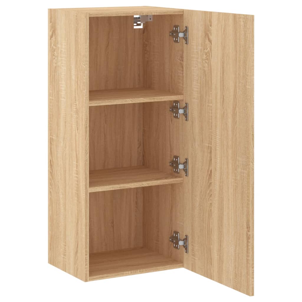 Tv-wandmeubel 40,5x30x90 cm bewerkt hout sonoma eikenkleurig