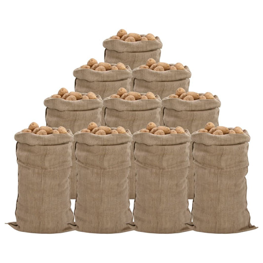 Jutezakken 10 stuks 340 g/m² 65x135 cm 100% jute