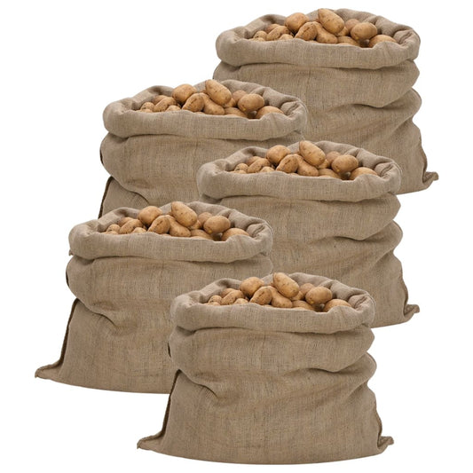 Jutezakken 5 stuks 340 g/m² 100x110 cm 100% jute