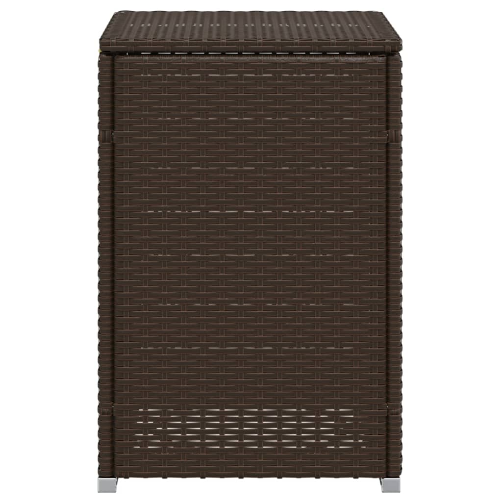 Afdekkast voor propaangasfles 40x40x60 cm Poly Rattan bruin