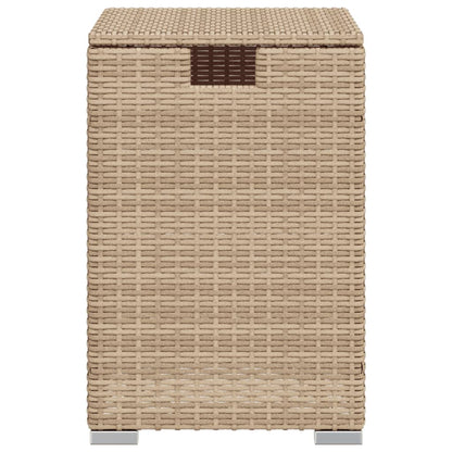 Afdekkast voor propaangasfles 40x40x60 cm Poly Rattan beige