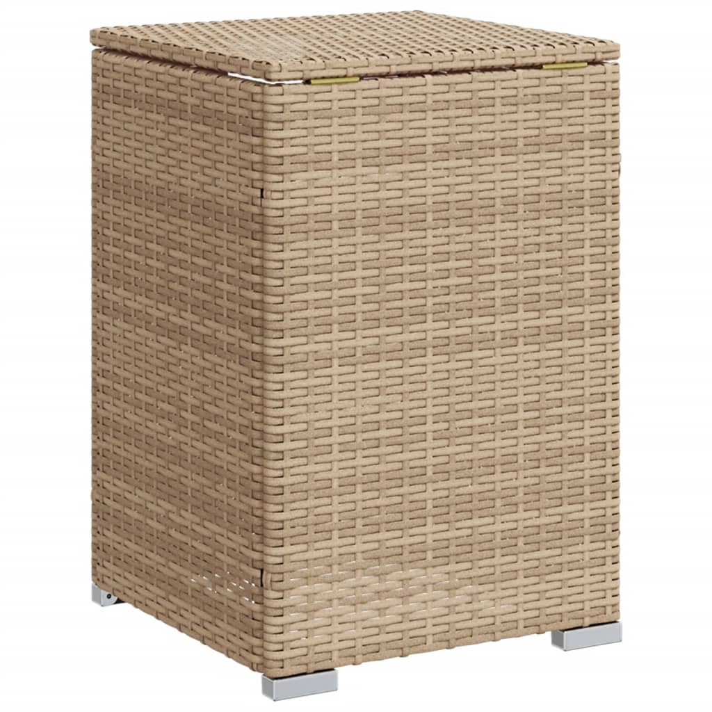 Afdekkast voor propaangasfles 40x40x60 cm Poly Rattan beige