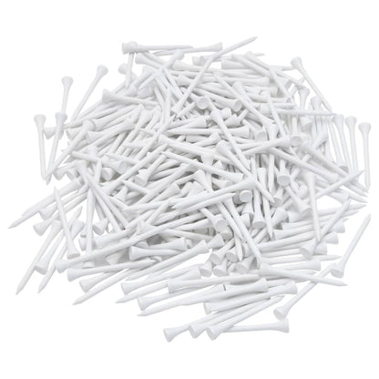 1000 st Golftees 54 mm bamboe wit