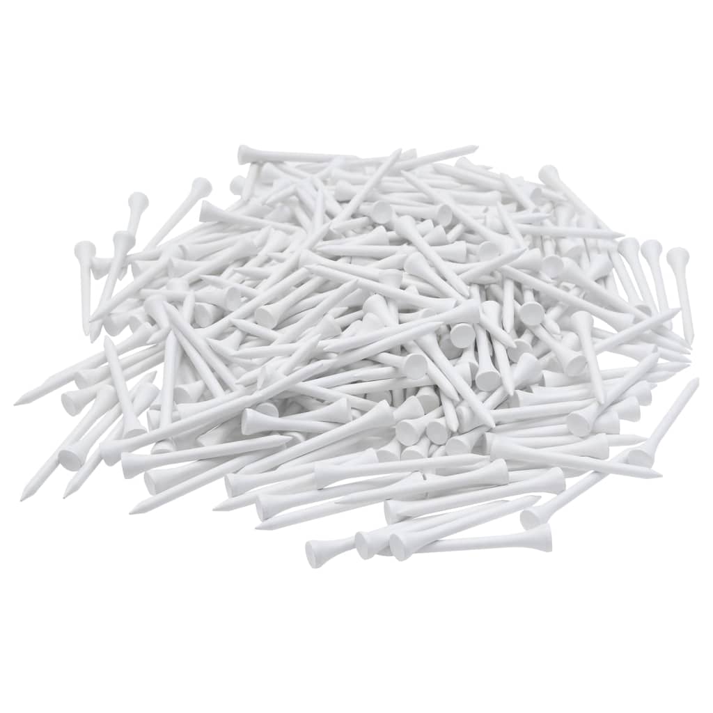 1000 st Golftees 83 mm bamboe wit