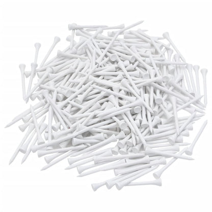 1000 st Golftees 83 mm bamboe wit