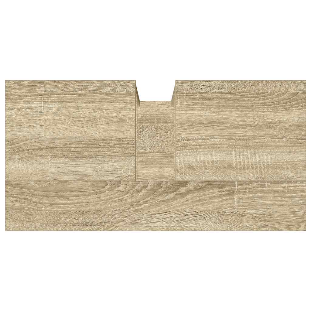 Wastafelkast 60x30x60 cm bewerkt hout sonoma eikenkleurig