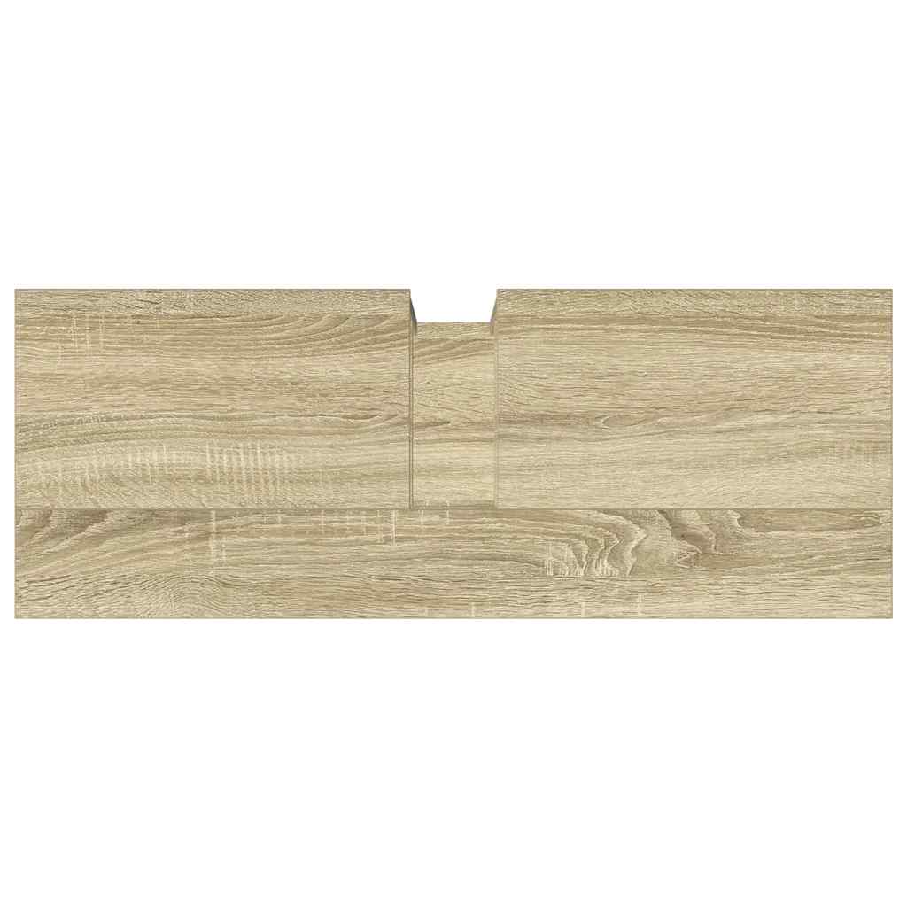 Wastafelkast 80x30x60 cm bewerkt hout sonoma eikenkleurig