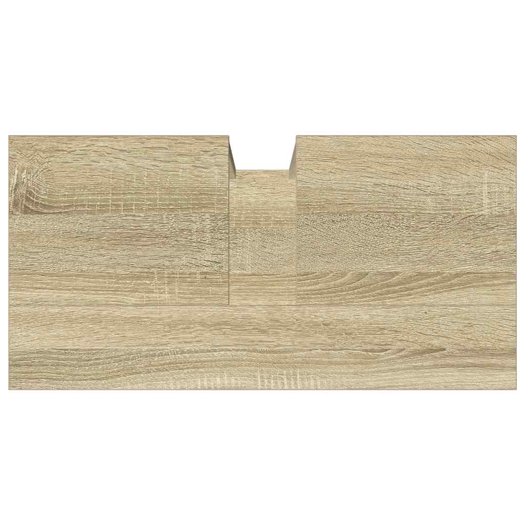 Wastafelkast 60x30x60 cm bewerkt hout sonoma eikenkleurig