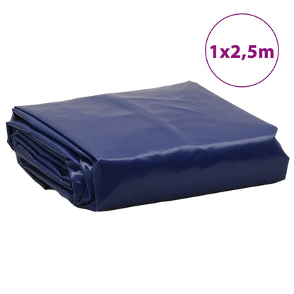 Dekzeil 650 g/m² 1x2,5 m blauw